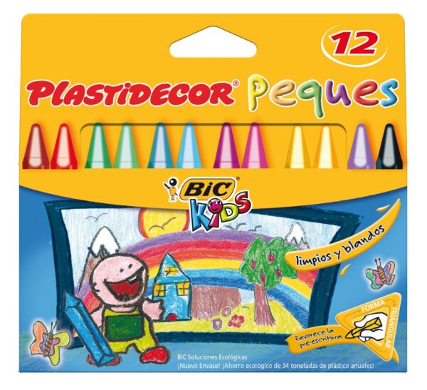 PLASTIDECOR"PEQUES"12 Colores-0