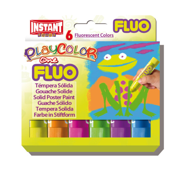 TEMPERA"PLAYCOLOR ONE"FLUO 6U 10gr-0