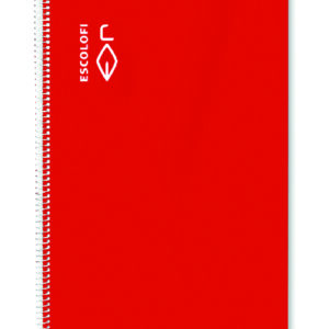 ESPIRAL FOLIO 50F 70GR CUAD 4X4 ROJO MAR-0