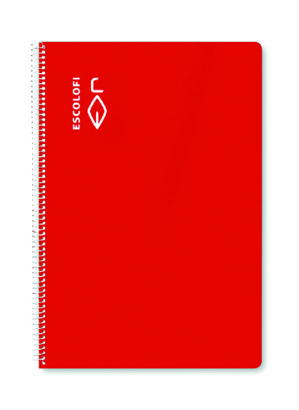 ESPIRAL FOLIO 50F 70GR PAUTA 2,5 ROJO MA-0