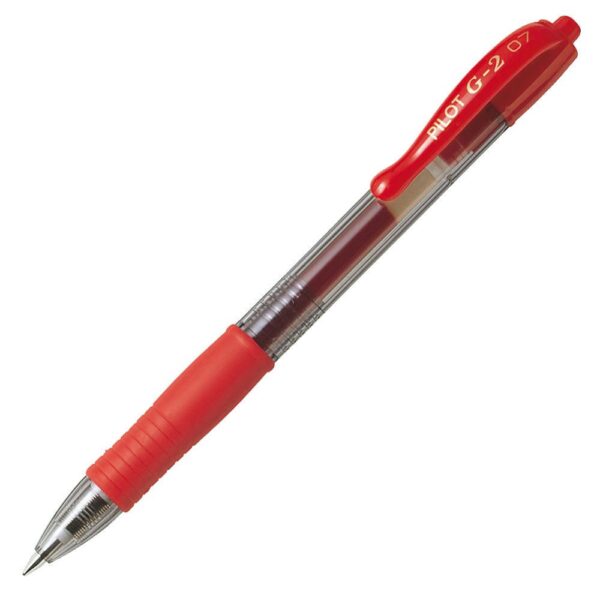 BOLÍGRAFO PILOT G-2 ROJO CJ 12u-0