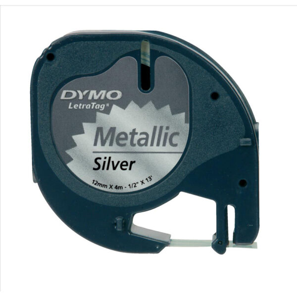 CINTA DYMO-TAG"EXTERIOR"PLATA-0