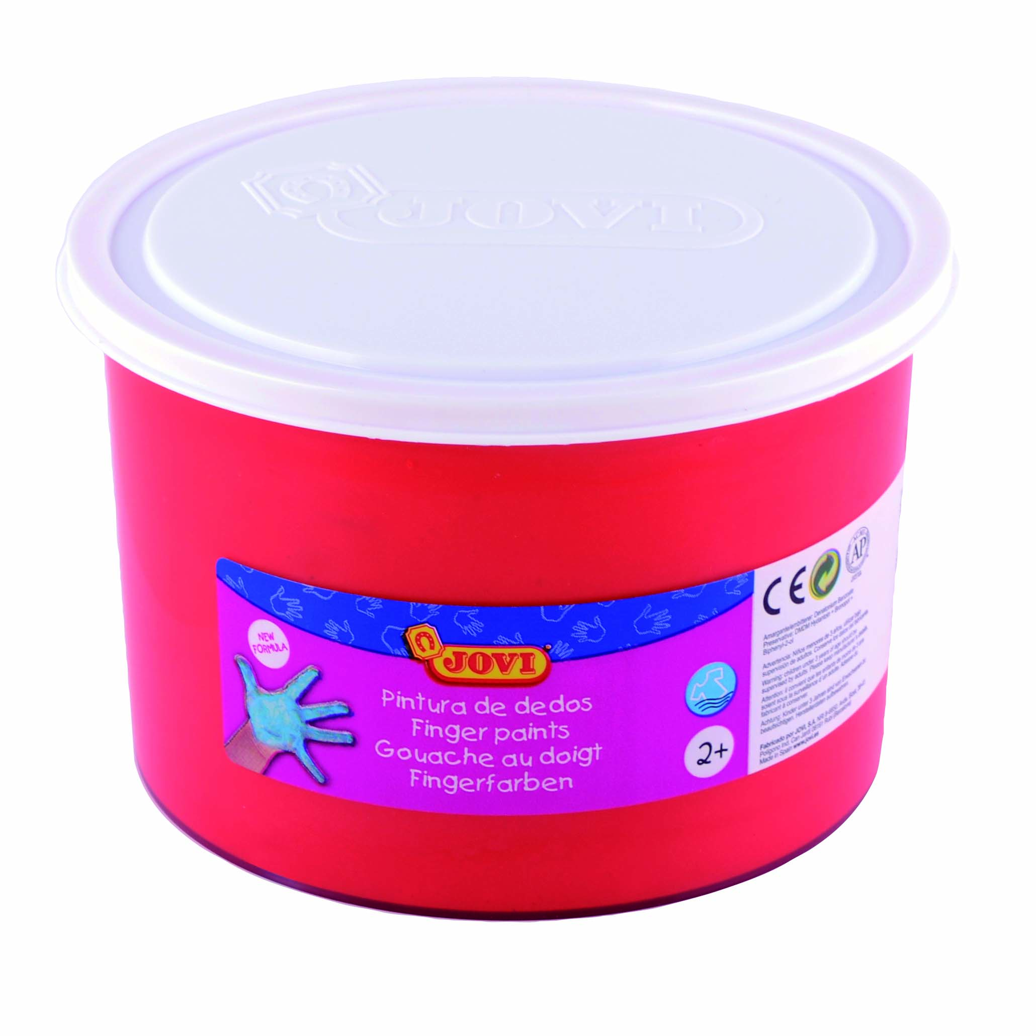 Pintura dedos Jovi 500ml rojo