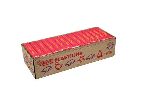 PLASTILINA JOVI ROJO 350GR 15U-0