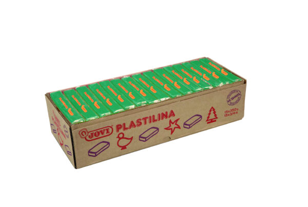 PLASTILINA JOVI VERDE CLARO 350GR 15U-0