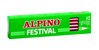 LAPIZ"ALPINO-FESTIVAL"MARRON O 12un.-0