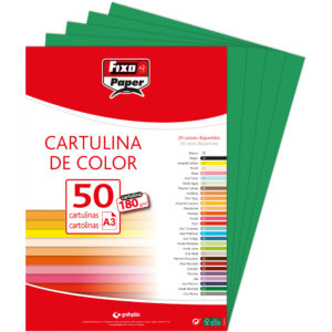 CARTULINA 180g A3 VERDE NAVIDAD PAQ.50u-0