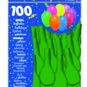 GLOBOS VERDES BOLSA 100u-0