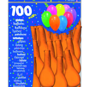 GLOBOS NARANJAS BOLSA 100u-0