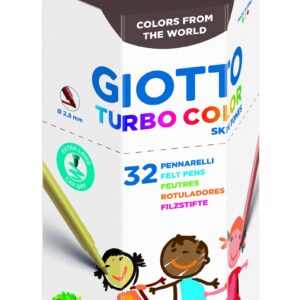 SCHOOLPACK GIOTTO TURBO COLORES PIEL 32u-0