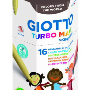 SCHOOLPACK GIOTTO MAXI COLORES PIEL 16u-0