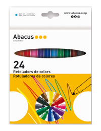 ROTULADORES ABACUS GRUESO 24C.-0