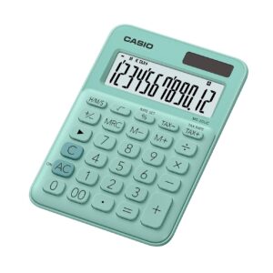 CALCULADORA CASIO MS-20 UC VERDE 2021-0