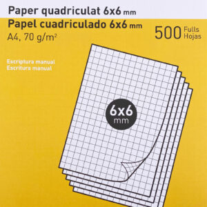 DIN A4 CUADRICULA 6X6 500H-0