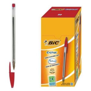 BOLIGRAFO BIC"CRISTAL"ROJO 50U-0